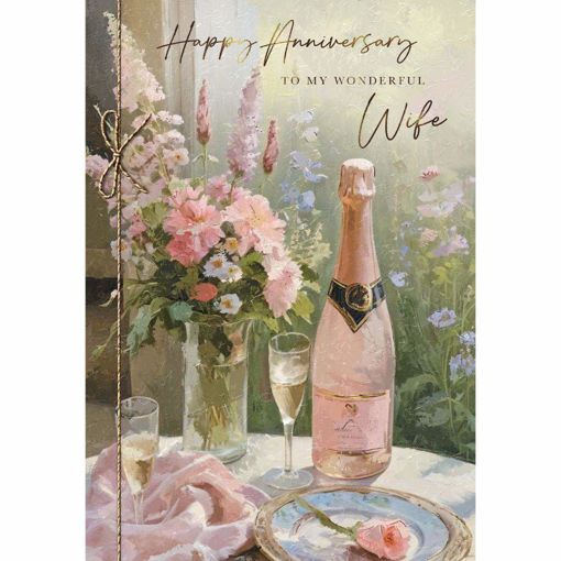 Picture of HAPPY ANNIVERSARY TO MY WONDERFUL WIFE CARD